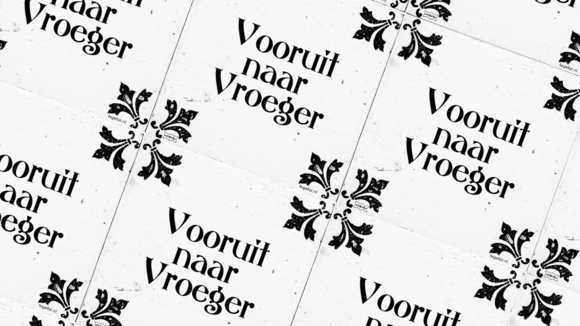 Blog vooruit naar vroeger